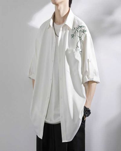 Fashion Casual Short-sleeved Shirt Men